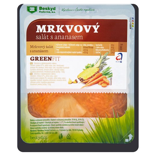 Beskyd Green Fit Carrot Salad with Pineapple 200g
