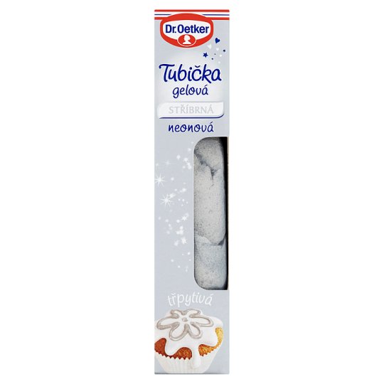 Dr. Oetker Gel Silver Neon Tube of Decorating 19g