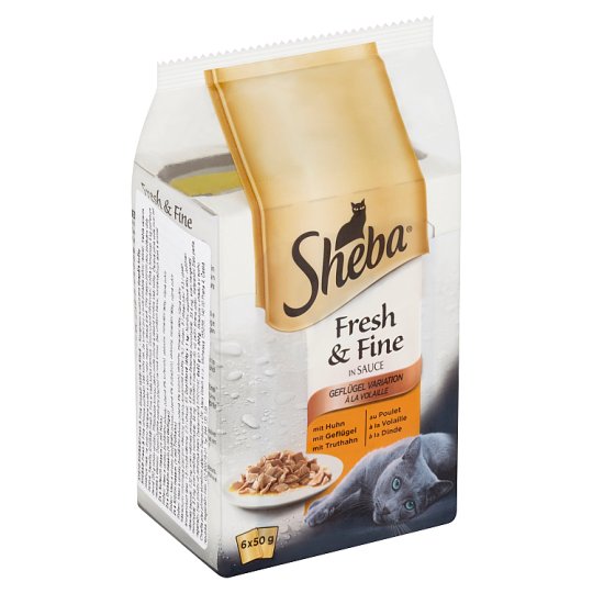 Sheba Fresh & Fine Drůbeží výběr ve šťávě 6 x 50g