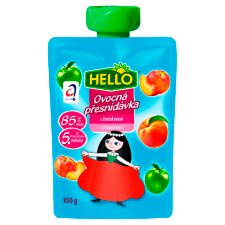 Hello Fruit Breakfast with Peaches 100g
