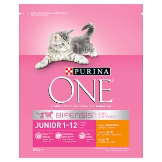 Purina ONE Junior bohaté na kuře a celozrnné obiloviny 800g