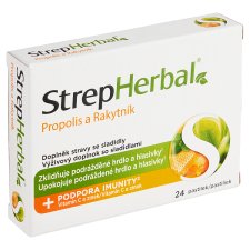 StrepHerbal Propolis and Sea Buckthorn 24 pcs