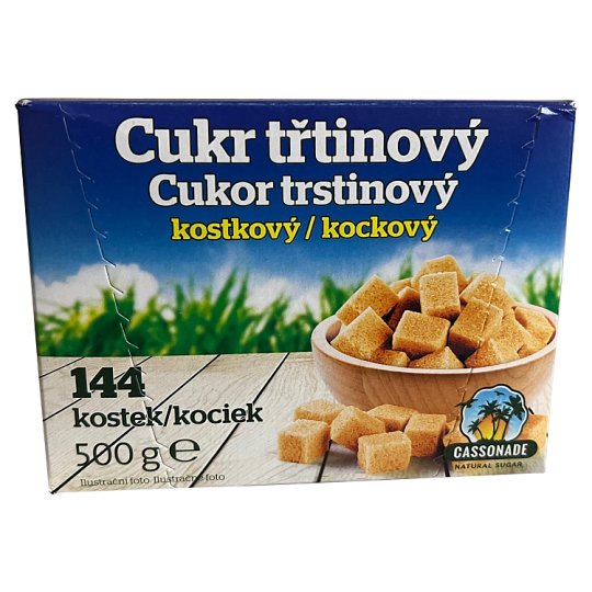 Cassonade Cane Sugar 144 Cubes 500g
