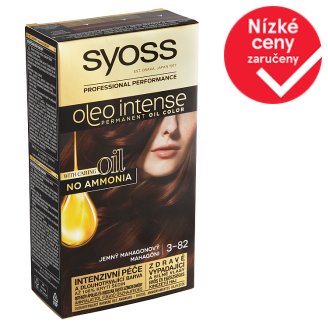 Syoss Oleo Intense dlouhotrvající olejová barva Jemný Mahagonový 3-82