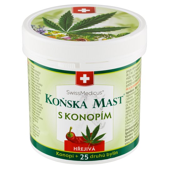 Herbamedicus Koňská mast s konopím hřejivá 250ml