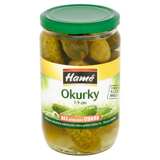 Hamé Okurky bez přidaného cukru 7-9 cm 680g