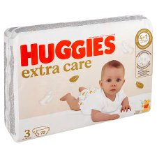 Huggies Elite Soft plenky velikost 3 pro děti 5-9kg 72 ks