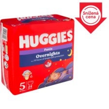 Huggies Dětské noční plenky velikost 5 pro děti 12-17kg 24 ks