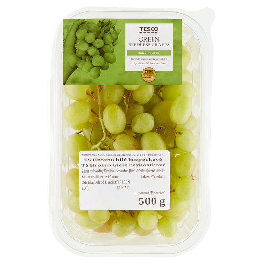 Tesco Hrozno bílé bezpeckové 500g