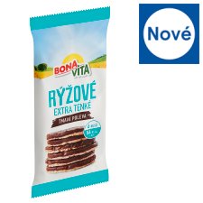 Bonavita Rýžové extra tenké tmavá poleva 6 ks 70g