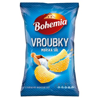 Bohemia Vroubkované s mořskou solí 130g