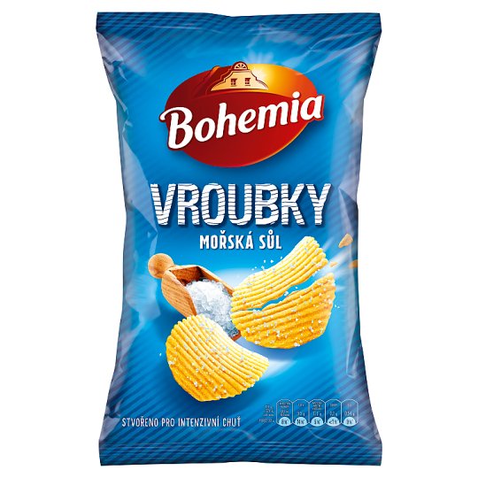 Bohemia Vroubky s mořskou solí 130g
