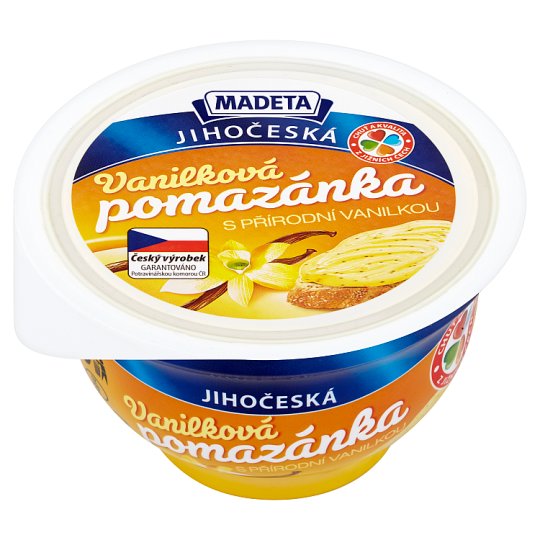 Madeta Jihočeská vanilková pomazánka s přírodní vanilkou 150g