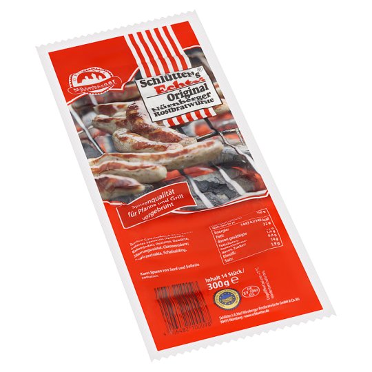 Schlütter's Real! Nuremberg Barbecue Sausage 300g