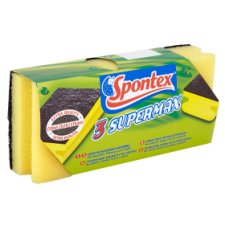 Spontex Supermax Shaped Dish Sponge 3 pcs