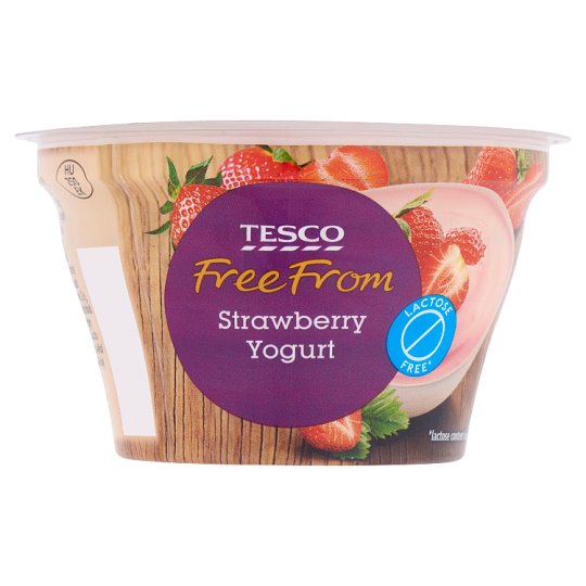 Tesco Free From Yoghurt with Strawberry 150g Tesco Groceries