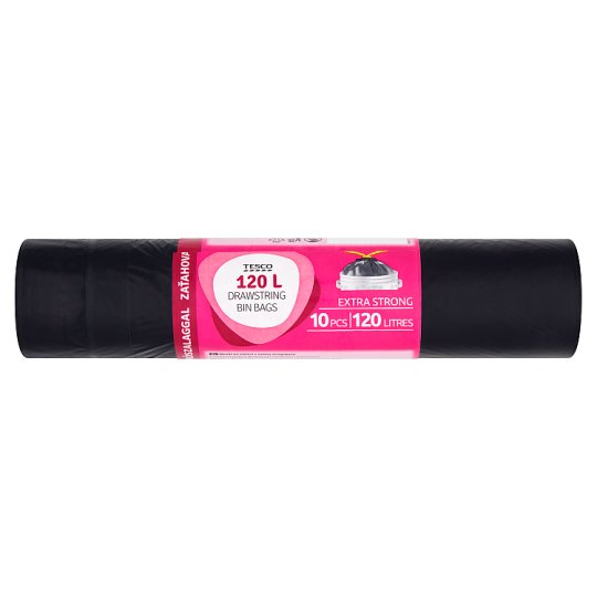 Tesco Extra Strong pytle na odpad zatahovací 120l 10 ks