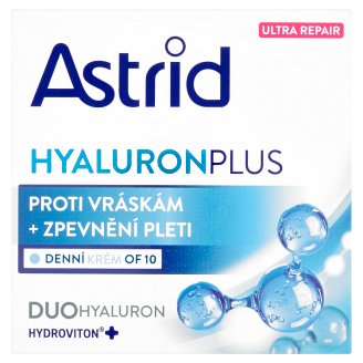 Astrid Hyaluron Plus Denní krém proti vráskám + zpevnění pleti OF 10 50ml