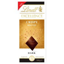 Lindt Excellence Dark Chocolate Crispy Biscuit 100g