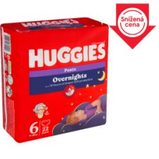 Huggies Dětské noční plenky velikost 6 pro děti 15-25kg 22 ks