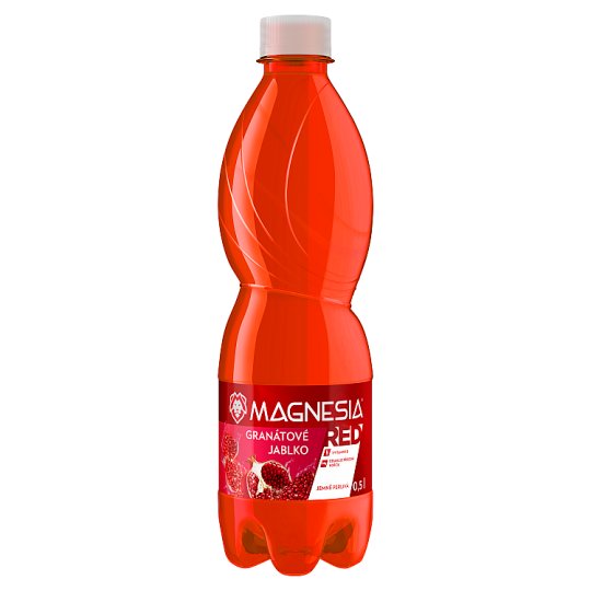 Magnesia Red Pomegranate Gently Sparkling 0.5L - Tesco Groceries