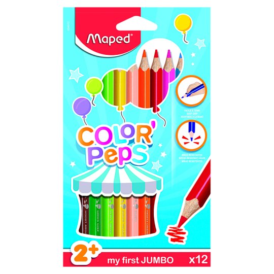 Maped Color'Peps Maxi barevné pastelky 12 ks