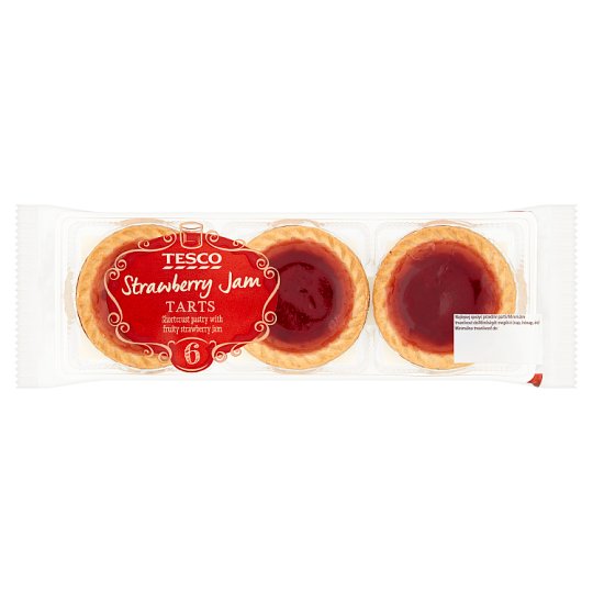 Tesco Strawberry Jam Tarts 6 pcs 160g Tesco Groceries