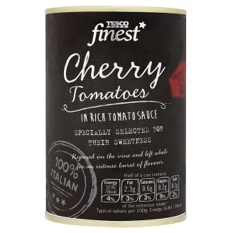 Tesco Finest Cherry rajčata v rajčatové omáčce 400g