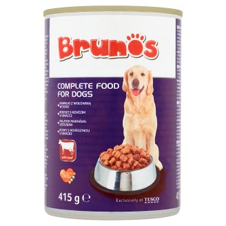 Brunos Kousky s hovězím v omáčce 415g