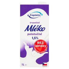 Pragolaktos Trvanlivé mléko polotučné bez laktózy 1,5% 1l