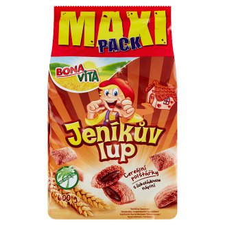 Bona Vita Jeníkův Lup Cereální polštářky s náplní š čokoládovou příchutí 600g