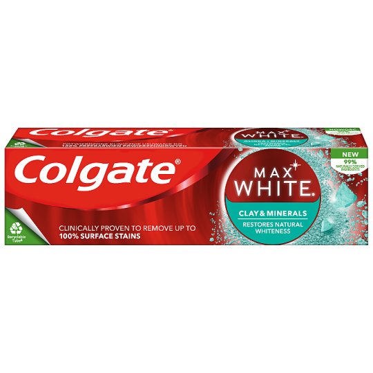 Colgate Max White Clay & Minerals bělicí zubní pasta 75 ml