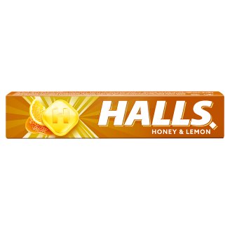 Halls Dropsy s medem a příchutí citronu 33,5g