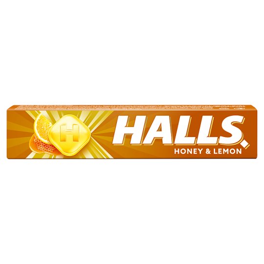 Halls Dropsy s medem a příchutí citronu 33,5g