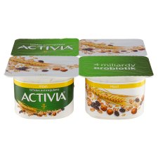 Activia Probiotic White Yogurt with Muesli 4 x 120g