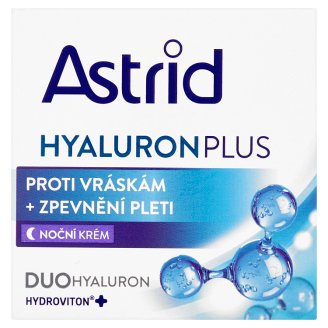 Astrid Hyaluron Plus Noční krém proti vráskám + zpevnění pleti 50ml