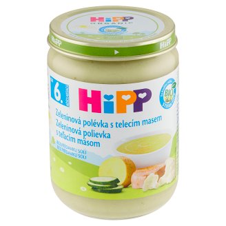 HiPP Bio zeleninová polévka s telecím masem 190g