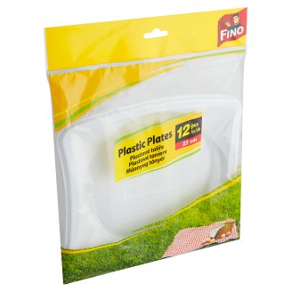 Fino Plastové talíře 22 cm 12 ks