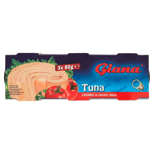 Giana Tuňák kousky v rajčatové omáčce 3 x 80g