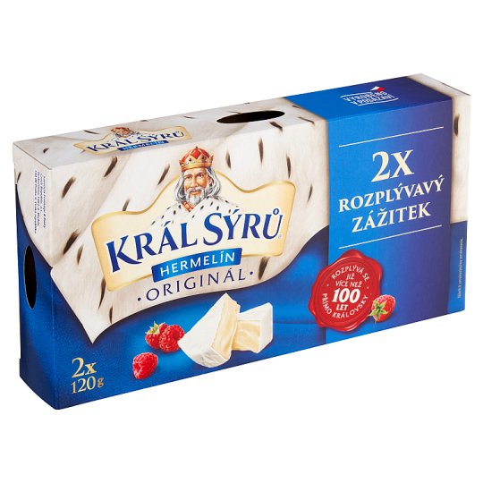 Král Sýrů Hermelín originál 2 x 120g (240g)