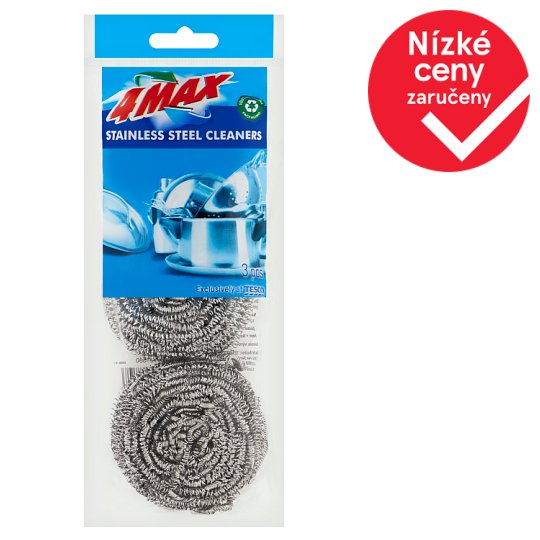 4MAX Drátěnka nerezová 3 ks