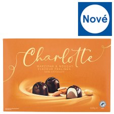 Charlotte Marzipan & Nougat Flavour Pralines Dark Chocolate 228g