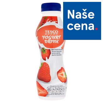 Tesco Jahodový jogurtový nápoj 350g