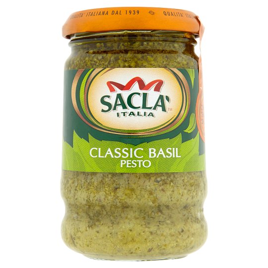 Sacla Classic Basil Pesto 190G - Tesco Groceries