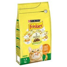 Friskies® Indoor for Cats Living in Apartment with Delicious Combination of Chicken and Turkey 1.5kg