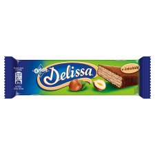 ORION Delissa Wafer with Hazelnut Flling Dipped in Milk Chocolate 30g