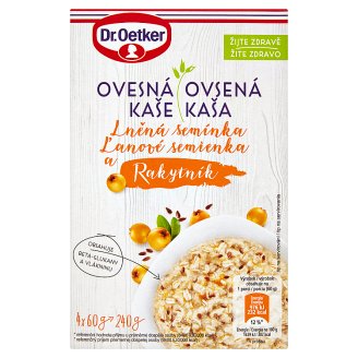 Dr. Oetker Ovesná kaše lněná semínka a rakytník 240g