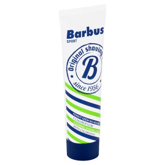 Barbus Sport pěnivý krém na holení s chlorofylem 75g