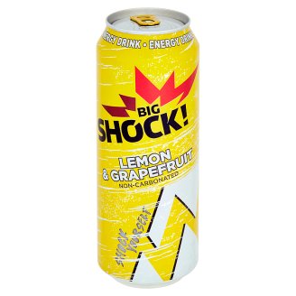 Big Shock! Lemon & grapefruit energetický nápoj 500ml