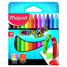 Maped Color' Peps Wax Crayons 12 pcs